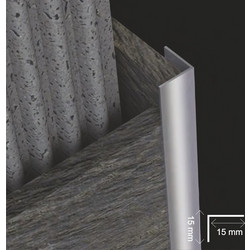 RAVENNA Προφίλ Αλουμινίου Γωνιακό 15 x 15 mm Ματ SAY 377 270cm Μήκος