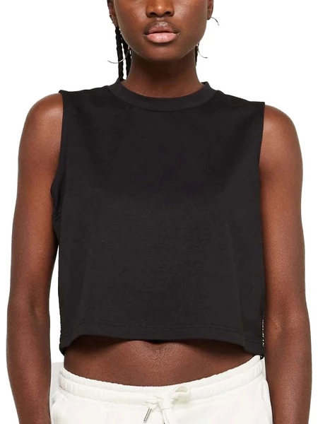 Calvin klein Rib tank label 000QS6950E - black