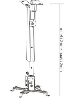 Brateck PRB-2 silver 6956745101103
