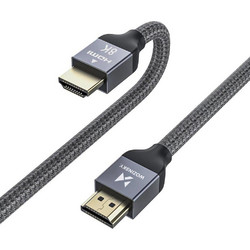 Wozinsky Καλώδιο HDMI 2.1 Braided HDMI Male to HDMI Male 1m Silver