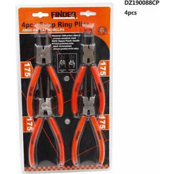 Finder Σετ Πένσες Μήκους 175mm 4τμχ