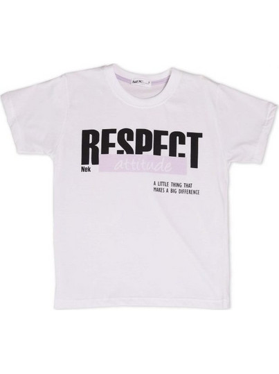 NEK Παιδικό T-Shirt Κοντομάνικο Λευκό 65322