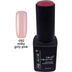 Lilly Nail Art Color Gel Milky Girly Pink Ημιμόνιμο Βερνίκι Νυχιών 12ml