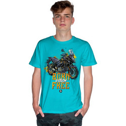 BORN FREE - V-STROM - DC (Κοντομάνικο Ανδρικό / Unisex) - Atoll blue