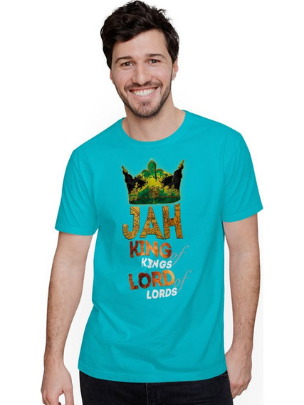 jah king - Vlad Isac (Κοντομάνικο Ανδρικό / Unisex) - Atoll blue
