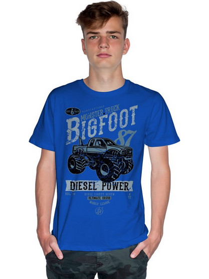 BIG FOOT DIESEL POWER (Κοντομάνικο Ανδρικό / Unisex) - Royal blue