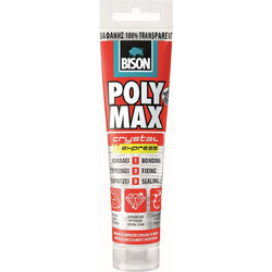 Bison Κόλλα Bison Poly Max Crystal Express Διάφανη 115g (22774)