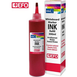 Μελάνι ασπροπίνκα +EFO 300ml κόκκινο