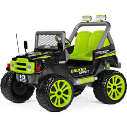 Peg Perego Gaucho Sport Ηλεκτροκίνητο Παιδικό Αυτοκίνητο Διθέσιο 12V Πράσινο
