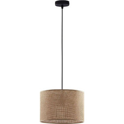 TK Lighting Juta 6580 Κρεμαστό Φωτιστικό Οροφής E27 Μπεζ Φ30cm