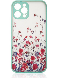 Hurtel Design Back Cover Flower Light Blue (iPhone 12 Pro Max)