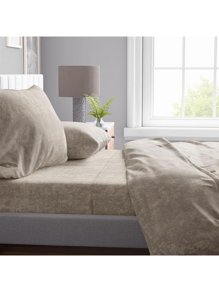 Dimcol Σεντόνι King Size Βαμβακερό 240x270 Shadow 12 Mocha