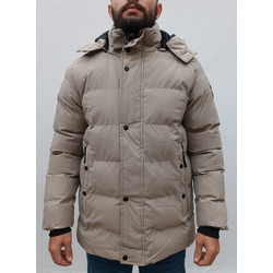 Camaro Ανδρικό Μπουφάν Χειμωνιάτικο Puffer Μπεζ 22520-104