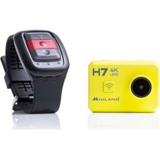 Midland H7 Action Camera 4K Ultra HD με WiFi και Οθόνη 2" Κίτρινη