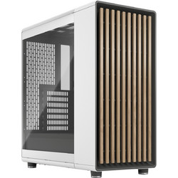Fractal Design North Chalk White TG Clear Gaming Midi Tower Κουτί Υπολογιστή με Πλαϊνό Παράθυρο