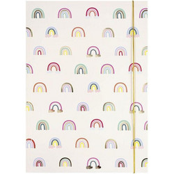 FOLIA Hotfoil Rainbows Φάκελος με Λάστιχο A3 29X42 (Α3) Χαρτόνι Με σχέδια / Πολύχρωμο Με Λάστιχο