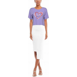 Γυναικεία Kendall+Kylie t-shirt μπλούζα- λιλά (KKW3604206 LILAC)