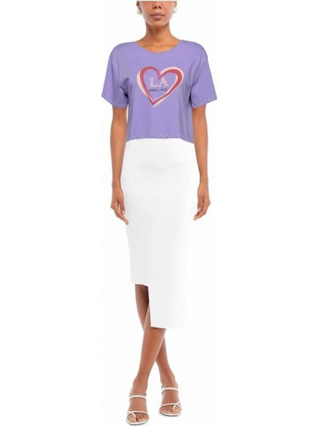 Γυναικεία Kendall+Kylie t-shirt μπλούζα- λιλά (KKW3604206 LILAC)