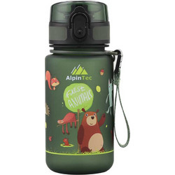 AlpinPro Kids Forest Animals Παιδικό Μπουκάλι Πλαστικό BPA Free Πράσινο 350ml