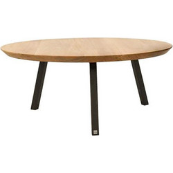 Nextdeco Βοηθητικό Τραπεζάκι Σαλονιού MDF με Μεταλλική Βάση Μ80xΠ80xΥ36.5cm 16403-2