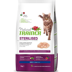 Natural Trainer Adult Sterilised with White Meats 3kg