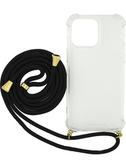 Ancus Crossbody Back Cover Transparent / Black (iPhone 14 Pro)