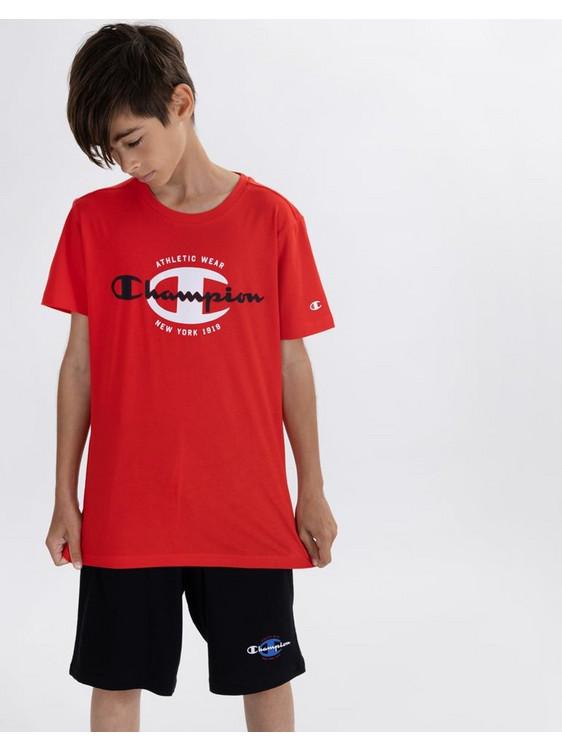 Champion Παιδικό T-Shirt Κοντομάνικο Κόκκινο 306307-RS046