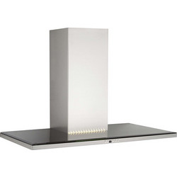 Davoline Slim Plus IX-BL Απορροφητήρας Καμινάδα-Τζάκι 90cm Inox Μαύρος