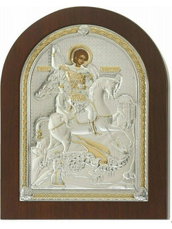 Prince Silvero Εικόνα Άγιος Γεώργιος Ασημένια 18x24εκ.Κωδικός: 29201071