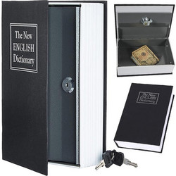 Βιβλίο Χρηματοκιβώτιο Ασφαλείας με Κλειδαριά Αγγλικό Λεξικό σε Μαύρο χρώμα, 16x5.5x24 cm - Aria Trade