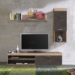 BOOM ΣΥΝΘΕΤΟ SONOMA ΠΕΤΡΑ 170x41,5xH180cm 1τμχ