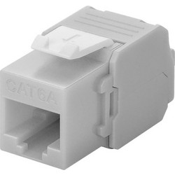 Keystone Module Goobay (90693) RJ45 jack to IDC - Cat.6A 500MHz - Grey 90693