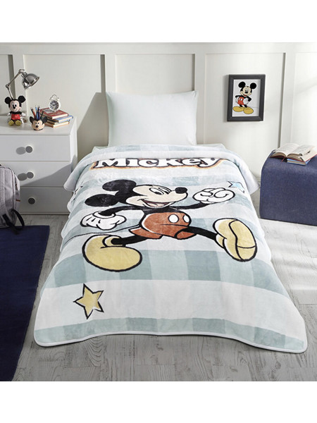 Κουβέρτα Disney Velour 160X220 Mickey Mouse Star - Modavana Disney