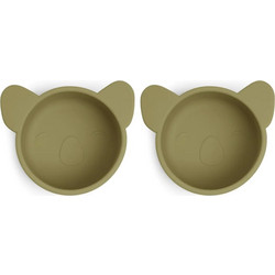 Nuuroo Rosa Koala Μπολ Σιλικόνης Olive Green 2τμχ
