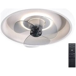 Powertech HLL-0107 Ανεμιστήρας Οροφής 80W με Φως & Τηλεχειριστήριο Λευκός