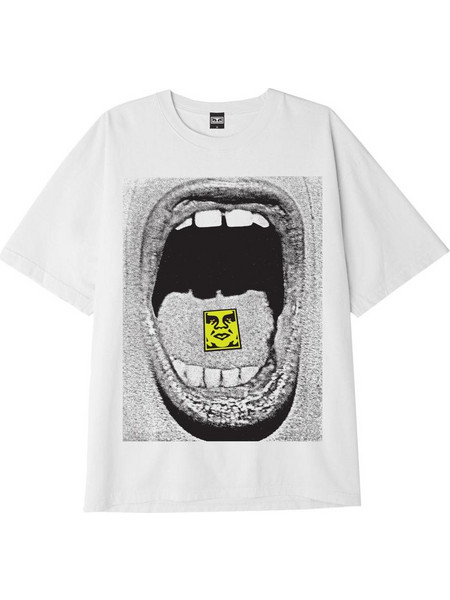 OBEY SCREAM HEAVYWEIGHT T-SHIRT WHITE (166912810-WHT)