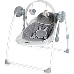Lorelli Portofino 2 in 1 Relax Μωρού Κούνια με Μουσική έως 9kg Cool Grey Stars