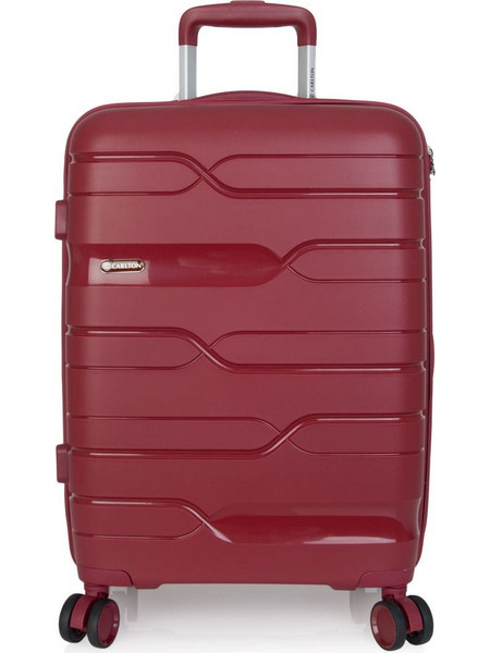 Carlton Luggage Bedford Βαλίτσα Καμπίνας 55x37x21cm με 4 Ρόδες Μπορντό