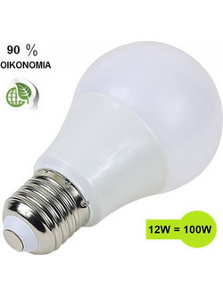 Λάμπα LED E27 12W 1055 Lumen Φώς Ημέρας