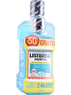 LISTERINE MENTOL Mouthwash set Menthol Mouthwash 500 ml + Menthol Mouthwash 250 ml