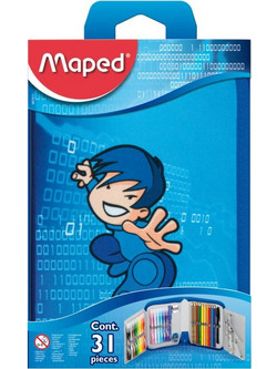 Maped Tatoo Κασετίνα Γεμάτη Μπλε 967811