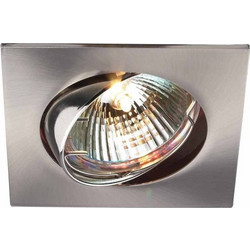 Χωνευτό Σποτ Φωτιστικό Οροφής GU10 50W LN129A/B Στρογγυλό Sunlight-LN107KA/B SN GU10-Νίκελ Ματ LN107KA/B SN GU10