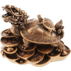 Feng Shui Dragon Turtle Σύμβολο μακροζωίας μπρονζε