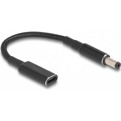Powertech CAB-UC069 Καλώδιο USB-C σε 5.5x2.1mm 15cm Μαύρο