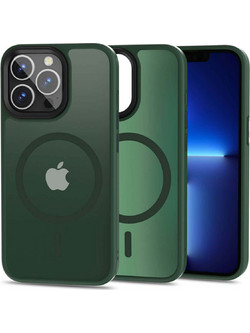 Tech-Protect Magmat MagSafe Back Cover Matte Green (iPhone 13 Pro)