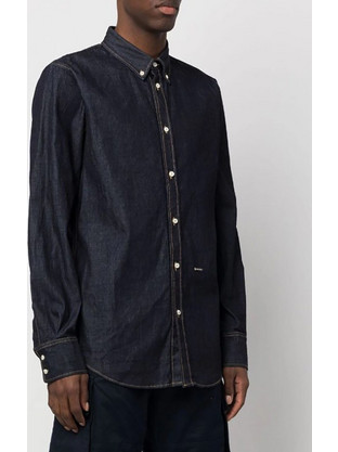 Dsquared2 Ανδρικό Πουκάμισο Μακρυμάνικο Μαύρο S74DM0759S30871