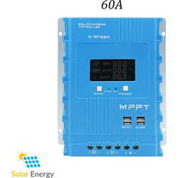 Ρυθμιστής Φόρτισης Φωτοβολταϊκών MPPT 12V - 24V - 48V 60A KY-015 MBF60A