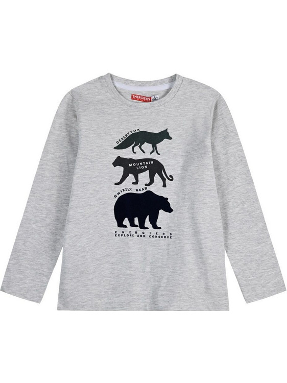 Energiers Παιδικό T-Shirt Μακρυμάνικο Γκρι 12-123112-5