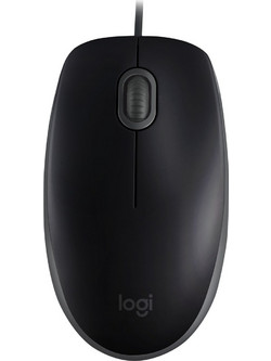 Logitech B110 Silent Ενσύρματο Ποντίκι Black
