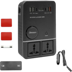Inverter Αυτοκινήτου 200W για Μετατροπή 12V DC σε 220V AC με 4xUSB 103784 - OEM